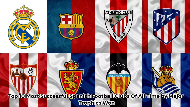 Top 10 Most Successful Spanish Football Clubs Of All Time by Major Trophies Won